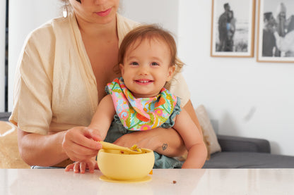 Silicone Suction Bowl - Lemon