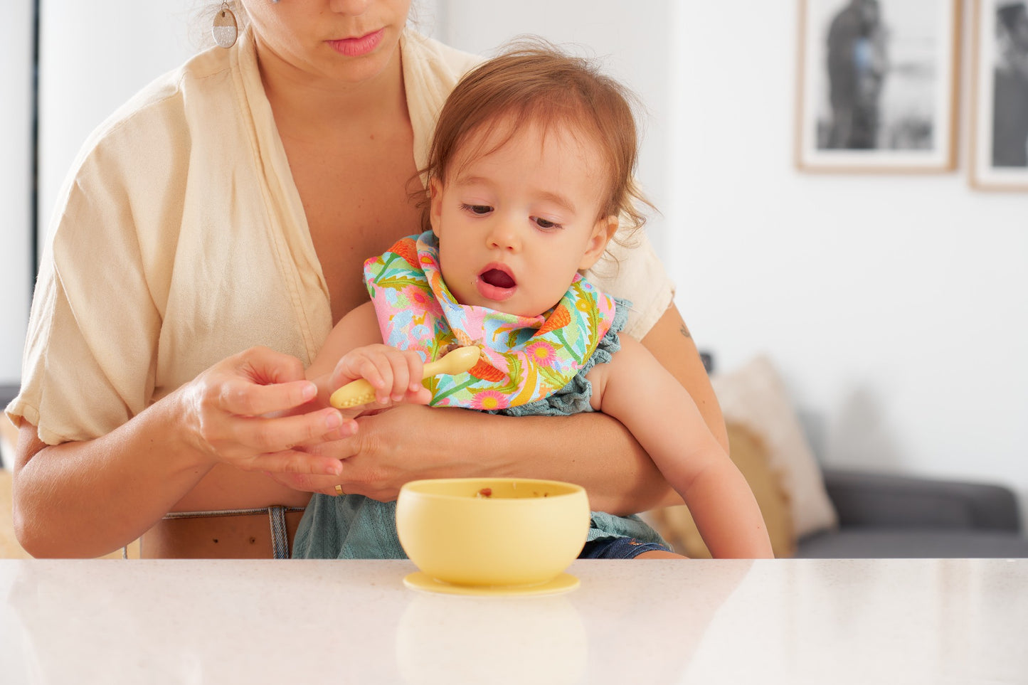 Silicone Suction Bowl - Lemon