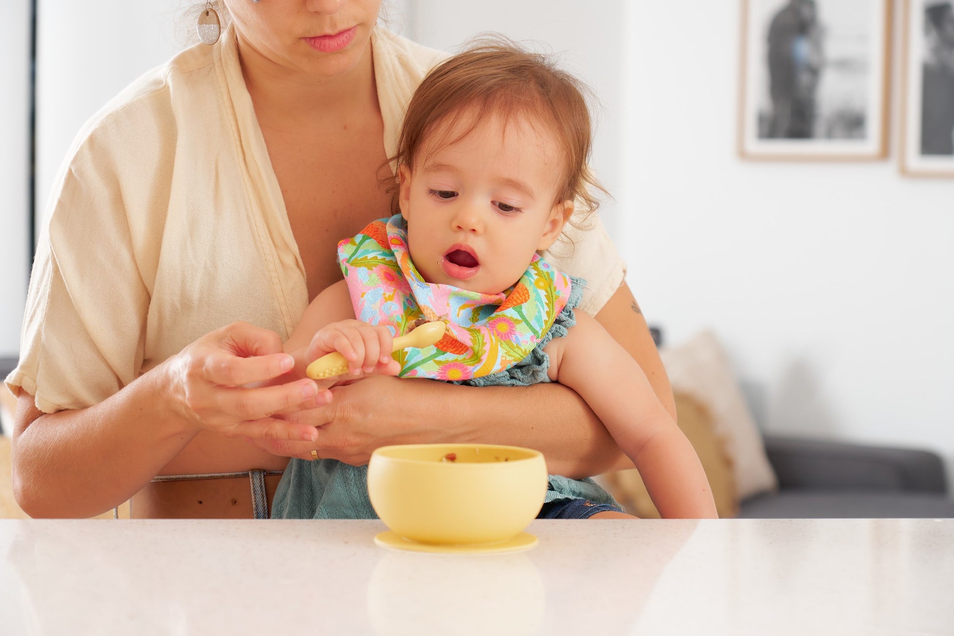 Silicone Suction Bowl - Lemon