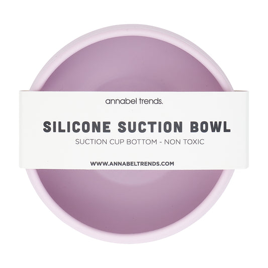Silicone Suction Bowl - Lilac