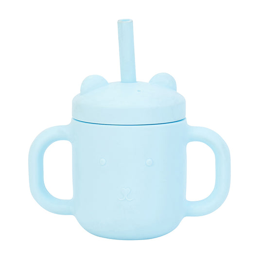 Mini Sippi Bear With Handles - Iced Blue