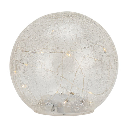 Crackle Glass Light Ball Large