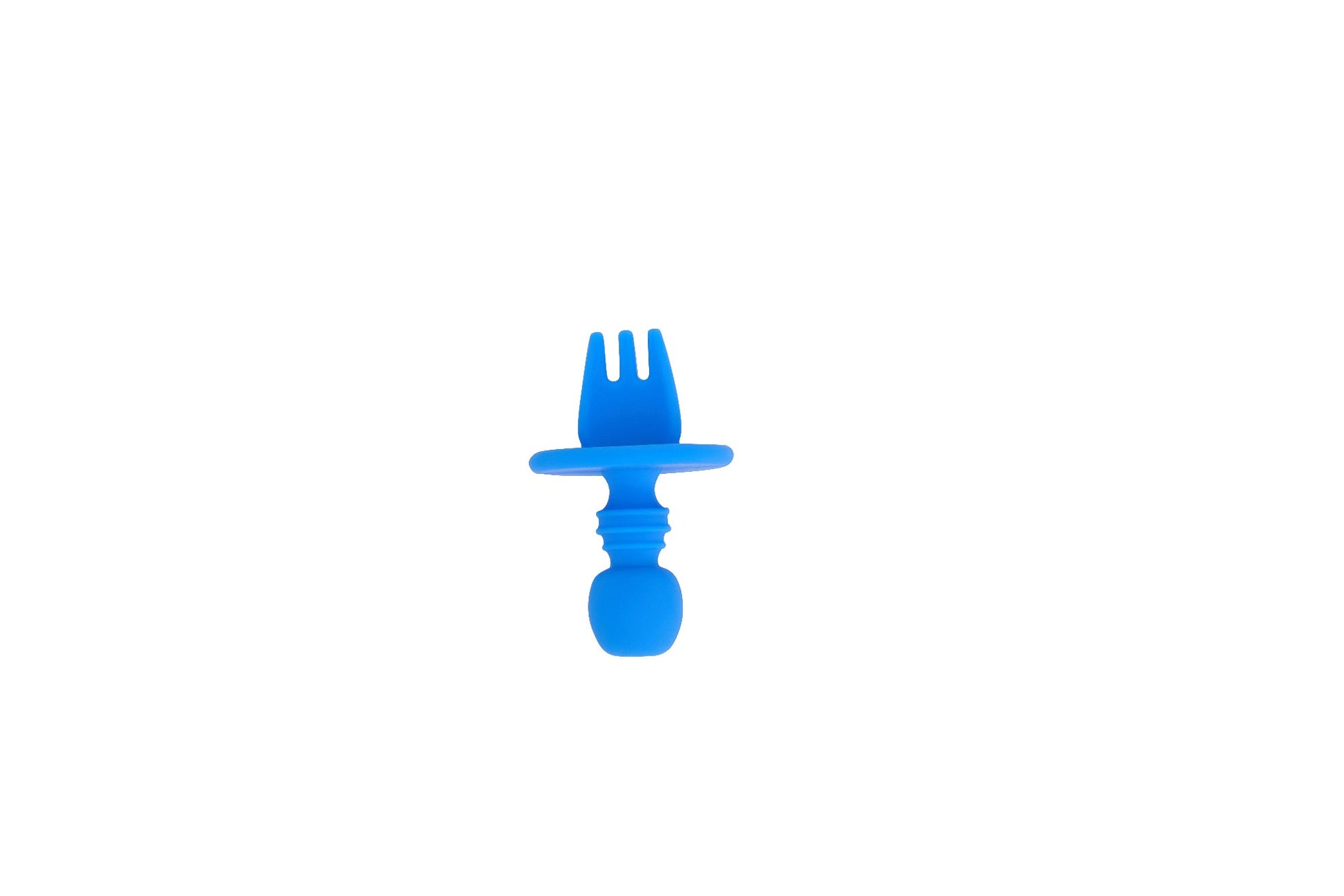 Silicone Little Spoon & Fork - Blue