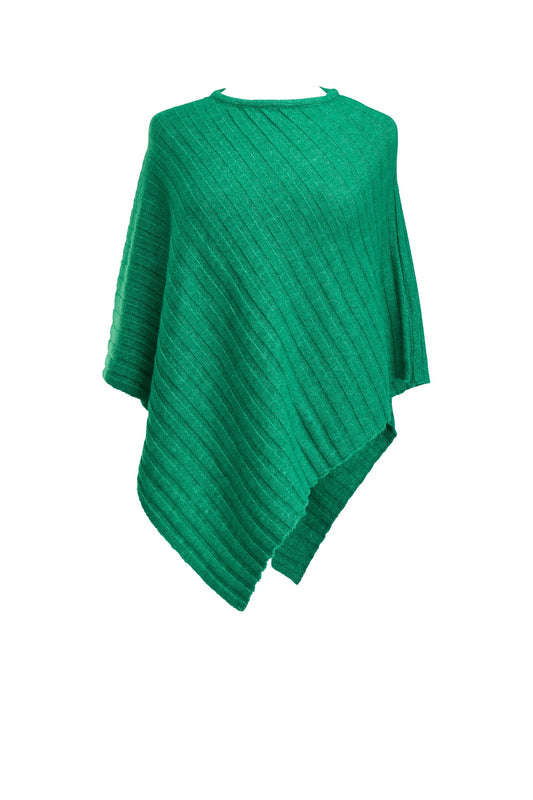 Knit Poncho - Green