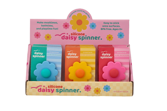 Silicone Daisy Spinner - Assorted Colours