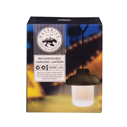 Maverick Rechargeable Hanging Lantern Ass Colours