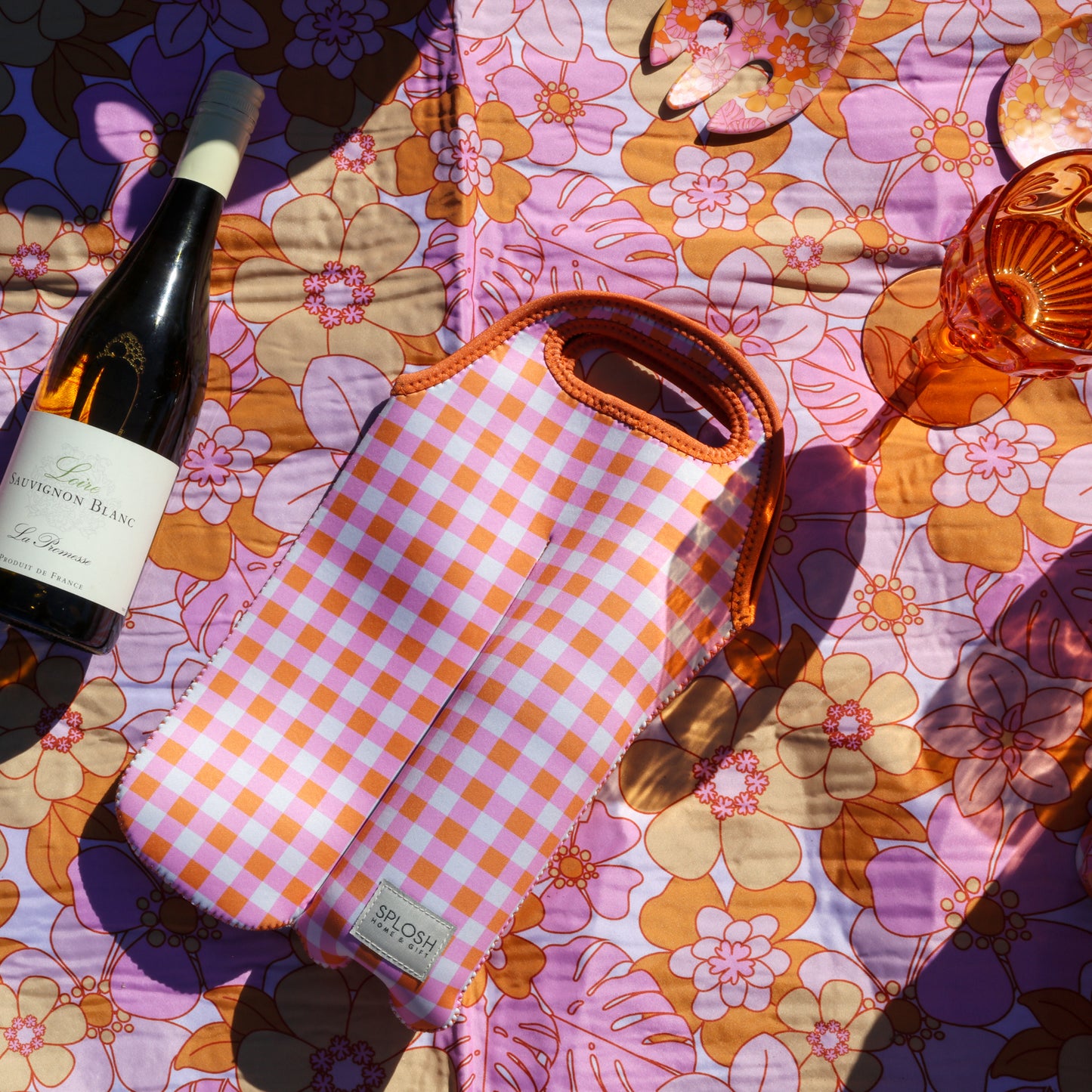 Picnic Retro Floral Wine Cooler