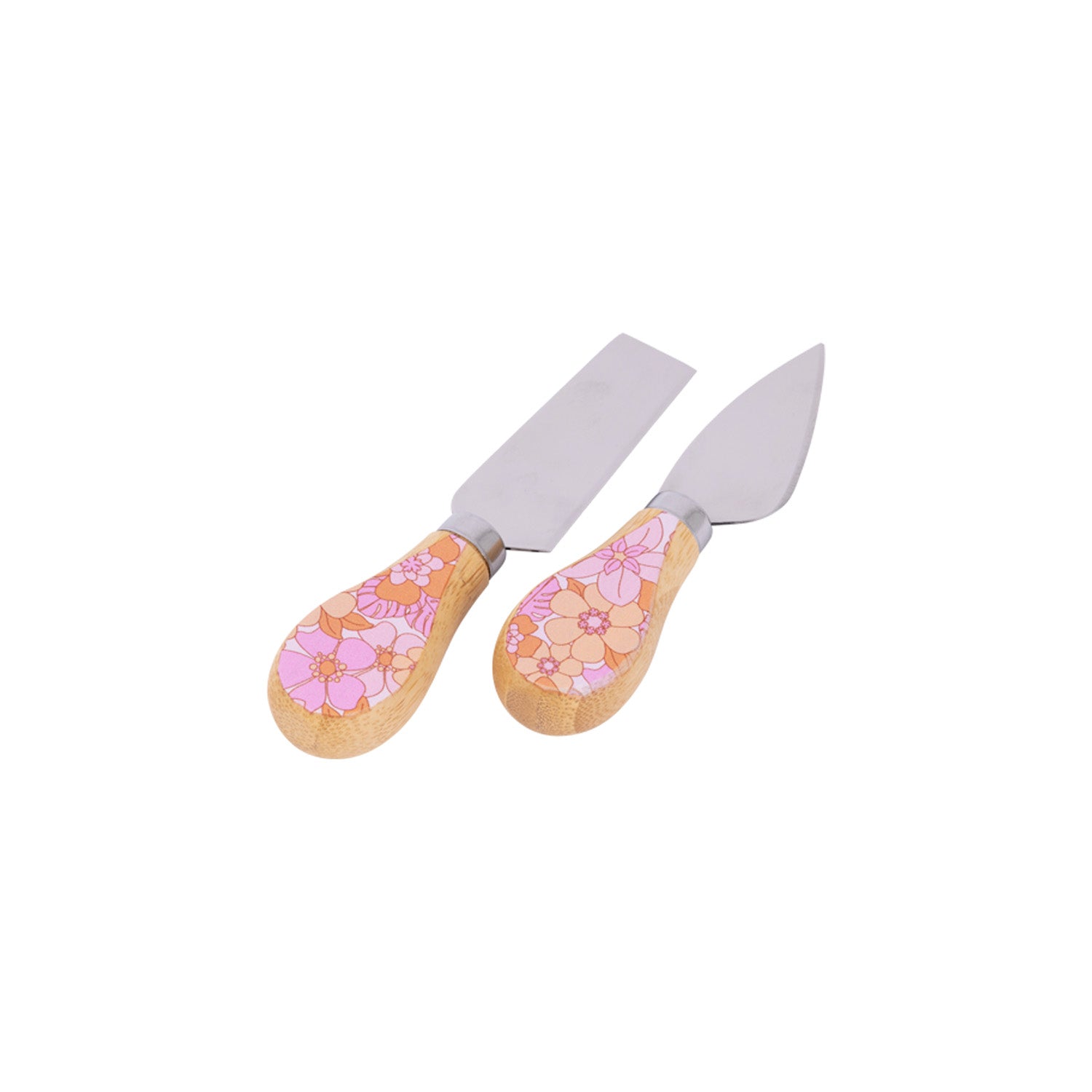 Picnic Retro Floral Cheese Knife Set