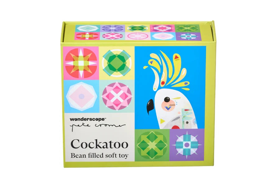 Wonderscope Cockatoo Bean Filled Soft Toy - Pete Cromer
