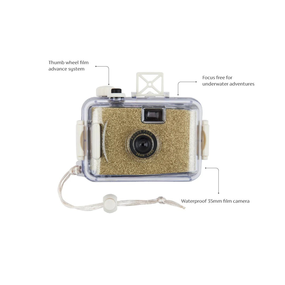 Sunnylife Underwater Camera Glitter Gold