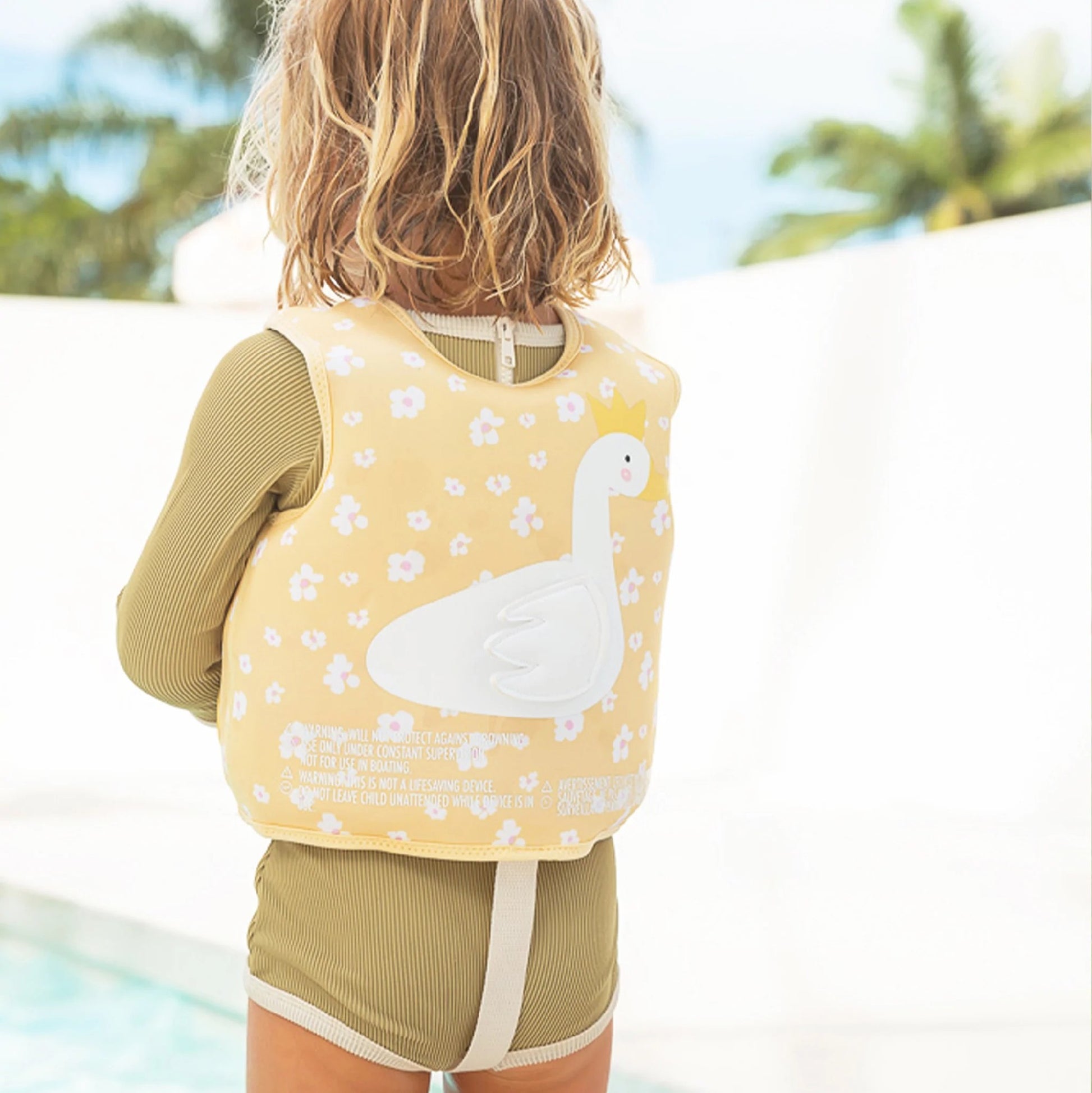 Sunnylife Kids Swim Vest 1-2 Princess Swan Buttercup