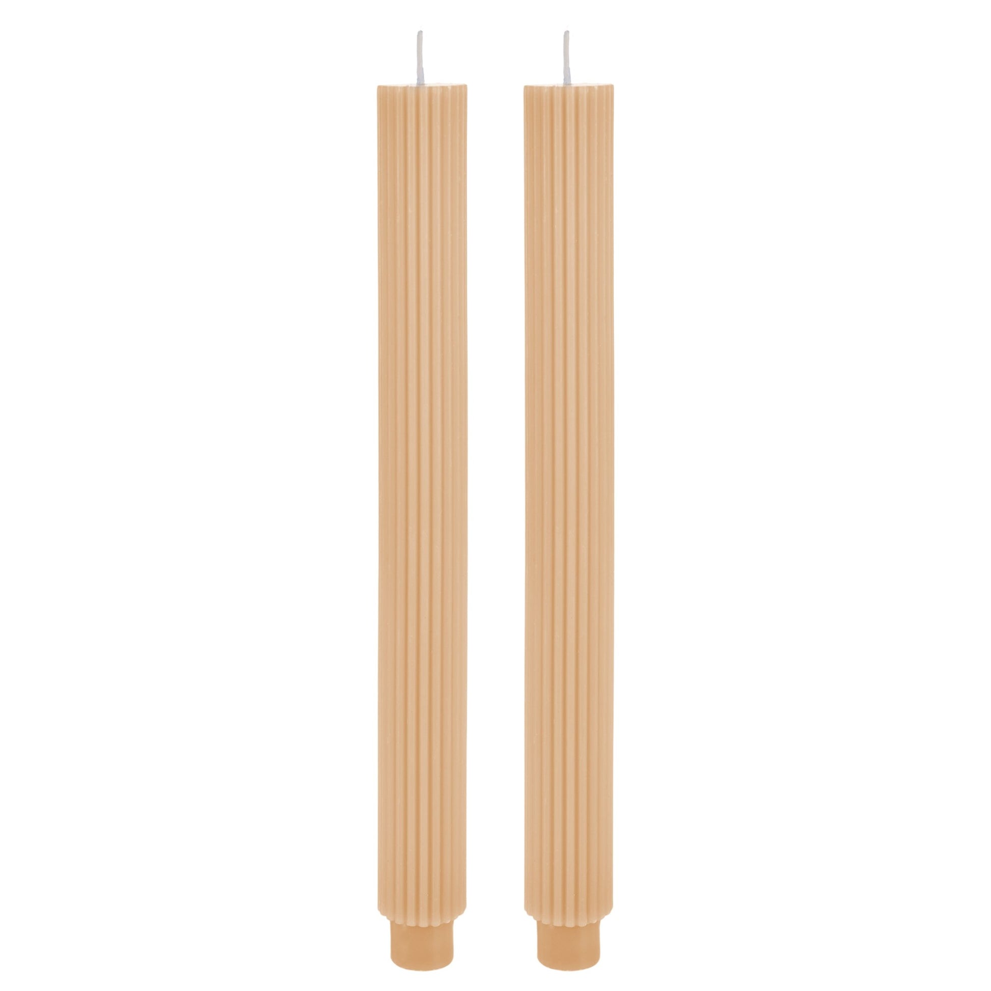 Amalfi Roma Dinner Candle Nude Set Of 2