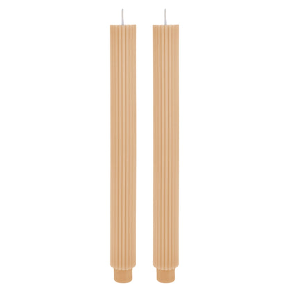 Amalfi Roma Dinner Candle Nude Set Of 2