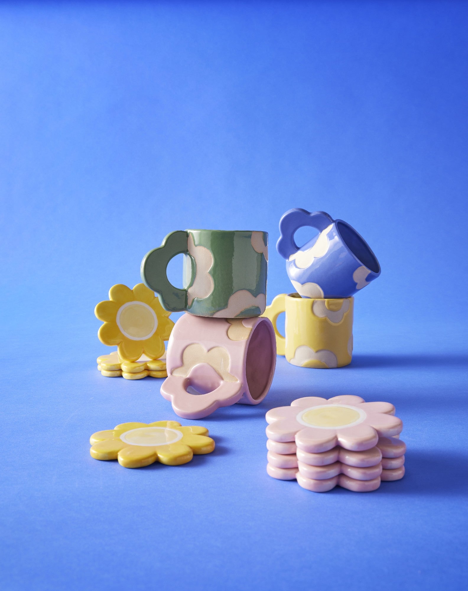 Emporium Posy Flower Mug Green