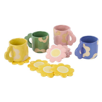 Emporium Posy Flower Mug Green