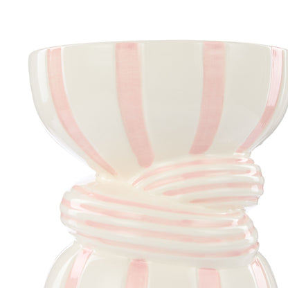 Emporiumlulu Collection Strip Vase Pink 15.5x15cm