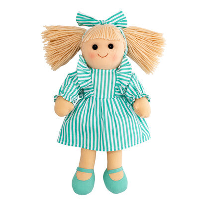 Sylvie Doll - Green & White Striped Dress