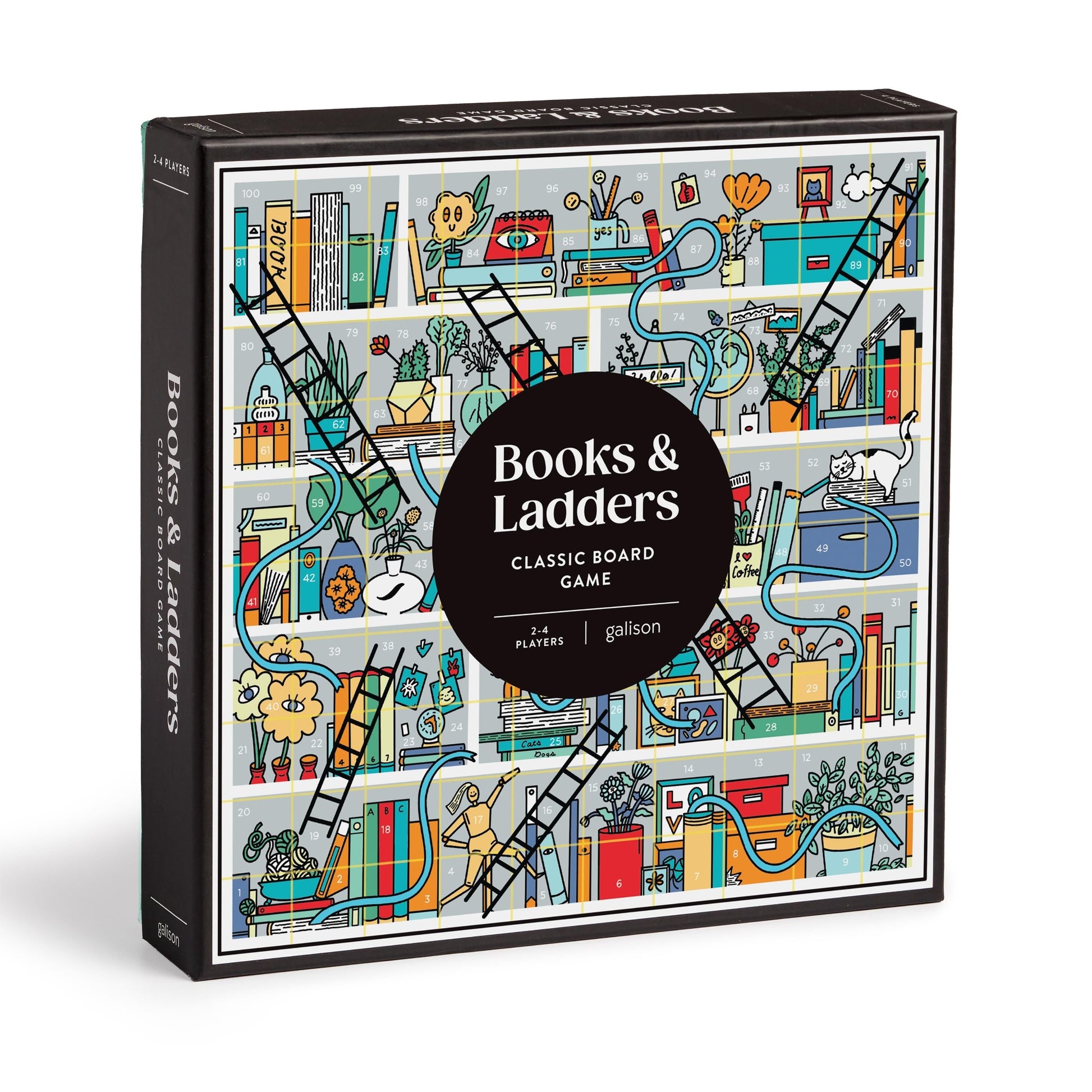 Books & Ladders Classic Board Game- Galison