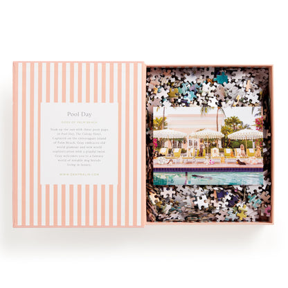 Gray Malin Pool Day Palm Beach 1000 Piece Book Box Puzzle