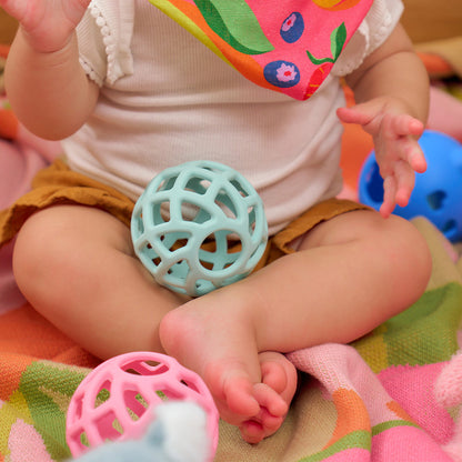 Silicone Ball Teether - Pink