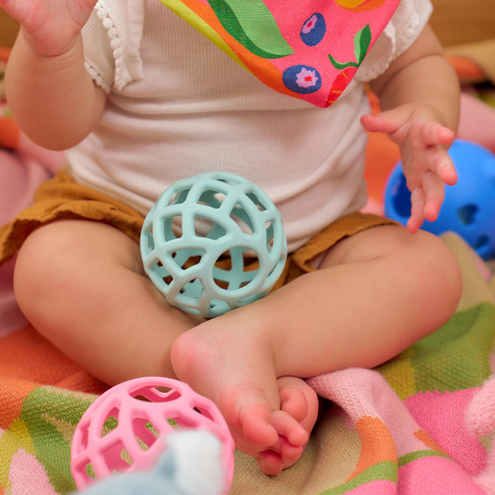 Silicone Ball Teether - Aqua
