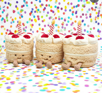 Jellycat Amuseables Birthday Cake Multi-coloured 16x12cm