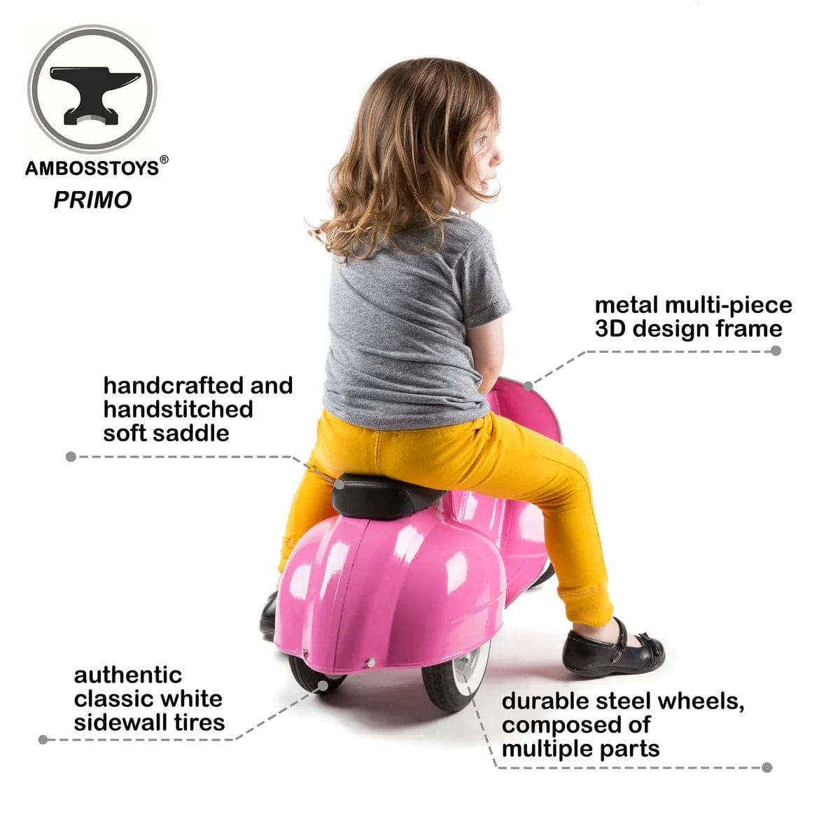 Primo Ride-on Vespa Baby Pink