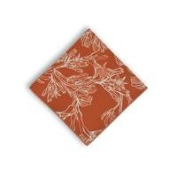 Kangaroo Paw Burnt Orange Pocket Square Handkerchief