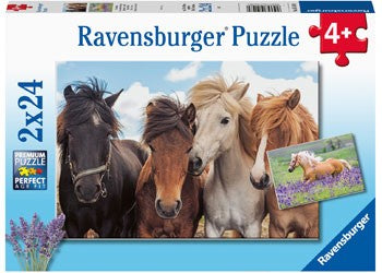 Puzzle 2x24 Horse Friends Age 4+