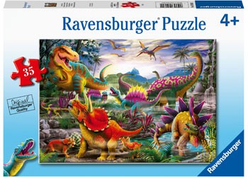 Puzzle 35pc T-rex Terror Age 4+