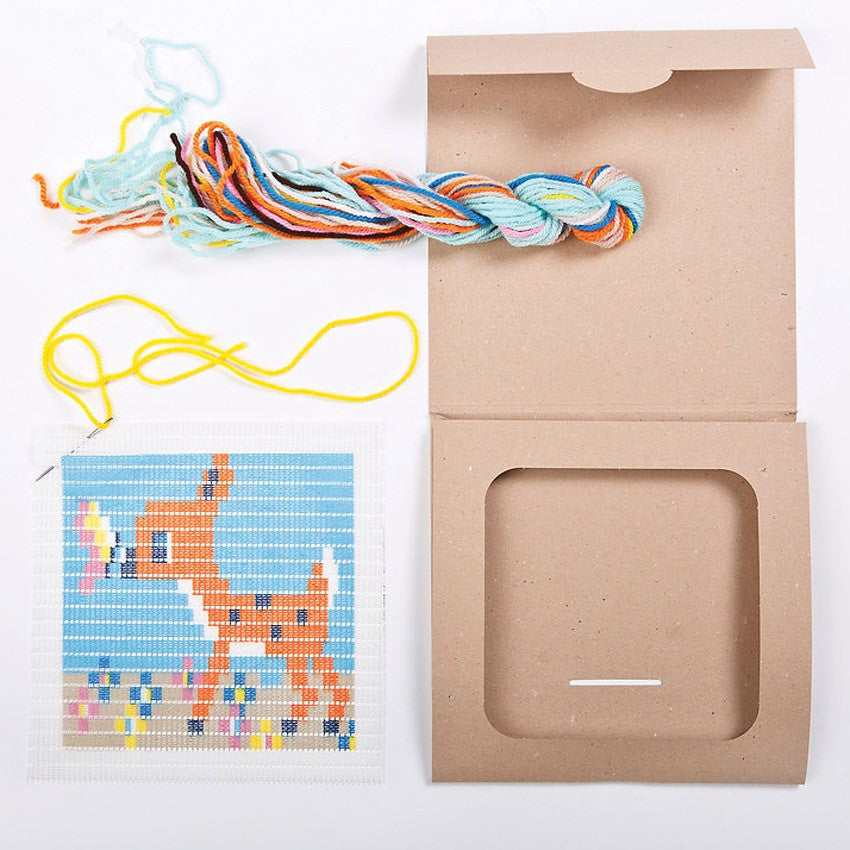 Embroidery Fawn Picture Frame Kit