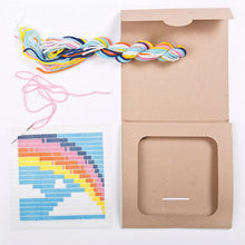 Load image into Gallery viewer, Needlepoint Rainbow Picture Frame Kit
