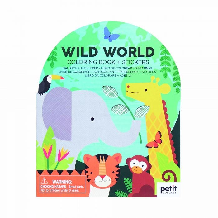 Wild World Colour And Sticker Book