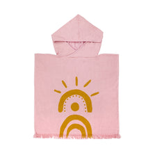 Load image into Gallery viewer, Sunnylife Hooded Towel Kids Desert Palms Pink
