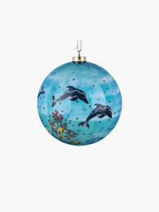 CHRISTMAS BAUBLE DEPTHS OF DOLPHINS